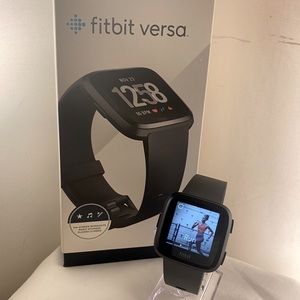 Fitbit Versa Connected Watch in black, NIB, $169